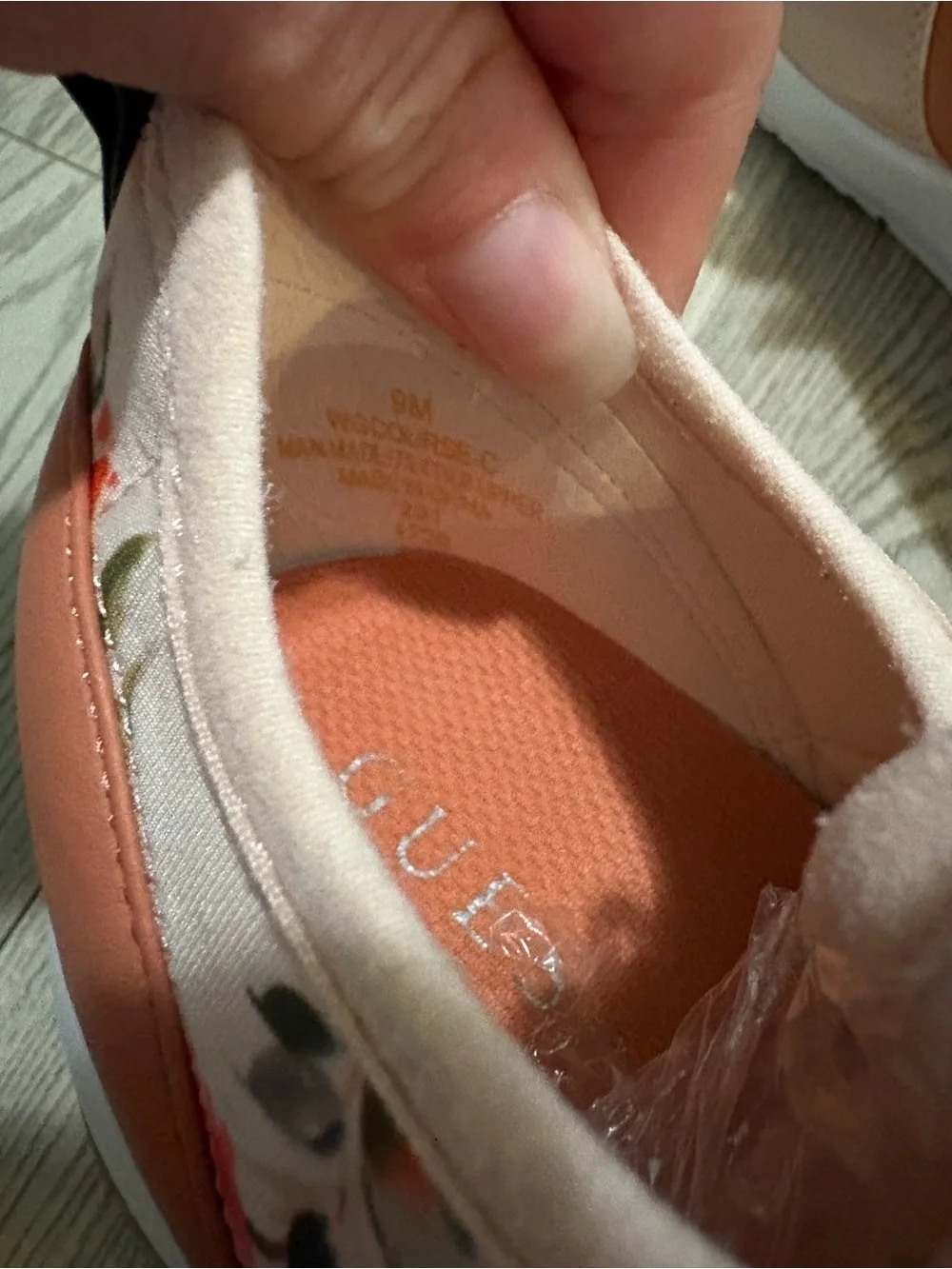 Guess Floral Sneakers Size 9